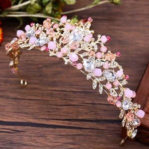 Rhinestone crown design headband